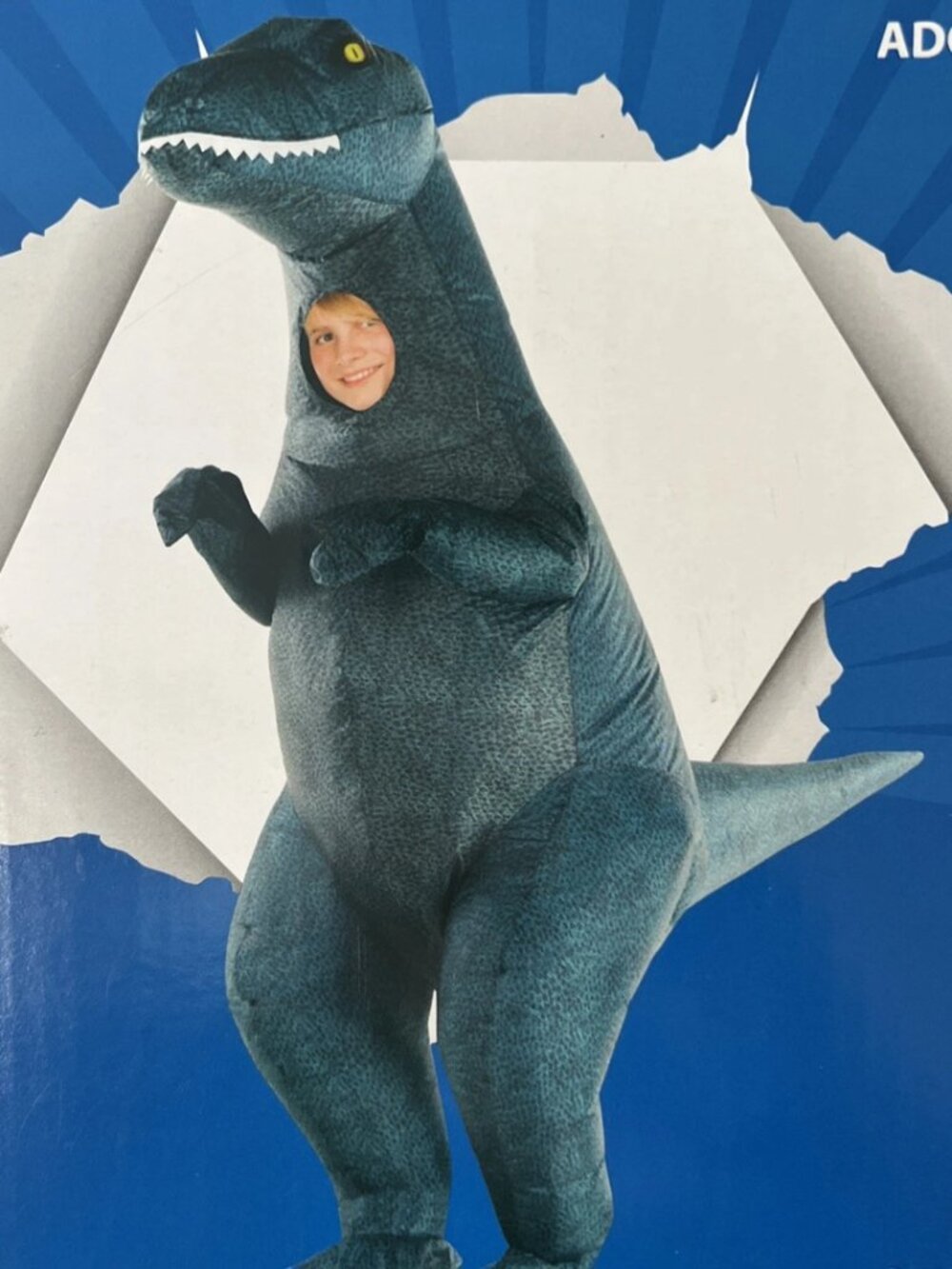 Morph Costumes Youth Inflatable Velociraptor Halloween Costume One size